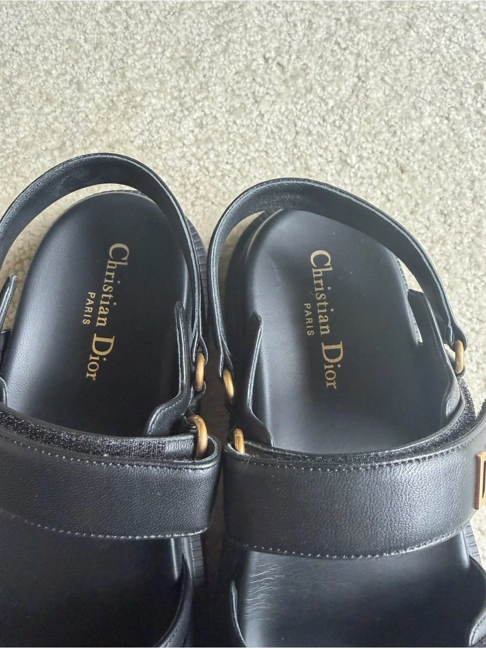 Dioract Sandal size 40 black lambskin